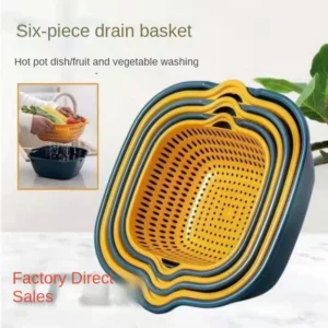 Sink Vegetable Drainer Basket - Fruit Washer Bowl