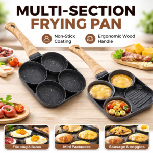 Thickened Omelet 4-Hole Non-Stick Frying Pan